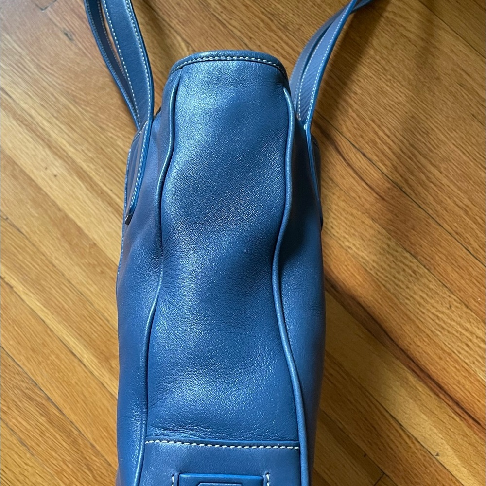 ***Sale***Coach Slate Blue Bag No L29-7776 With Matching Wallet Org $128 - Picture 4 of 14